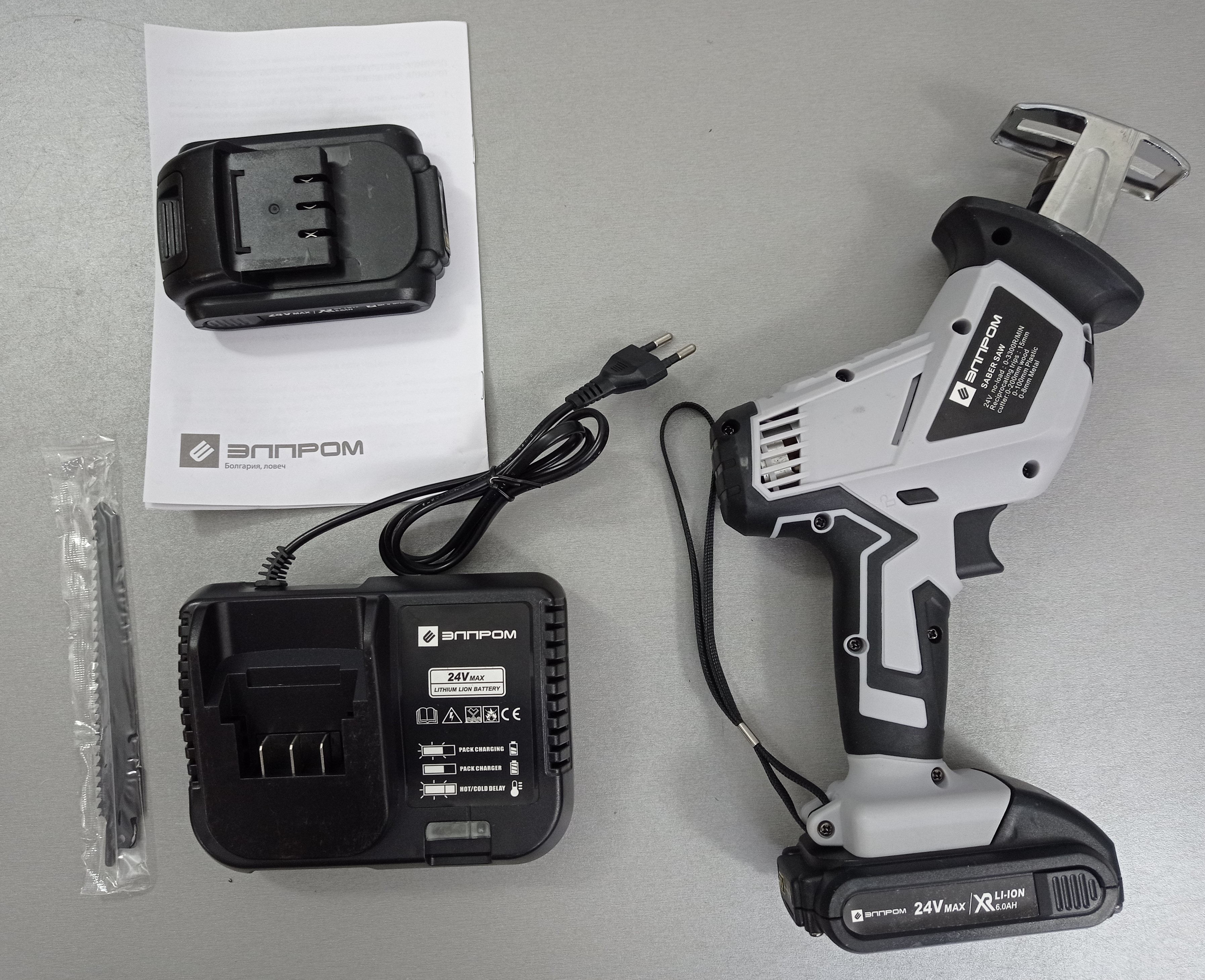 Пила акумуляторна шабельна Елпром ЕПСА-21-2Li