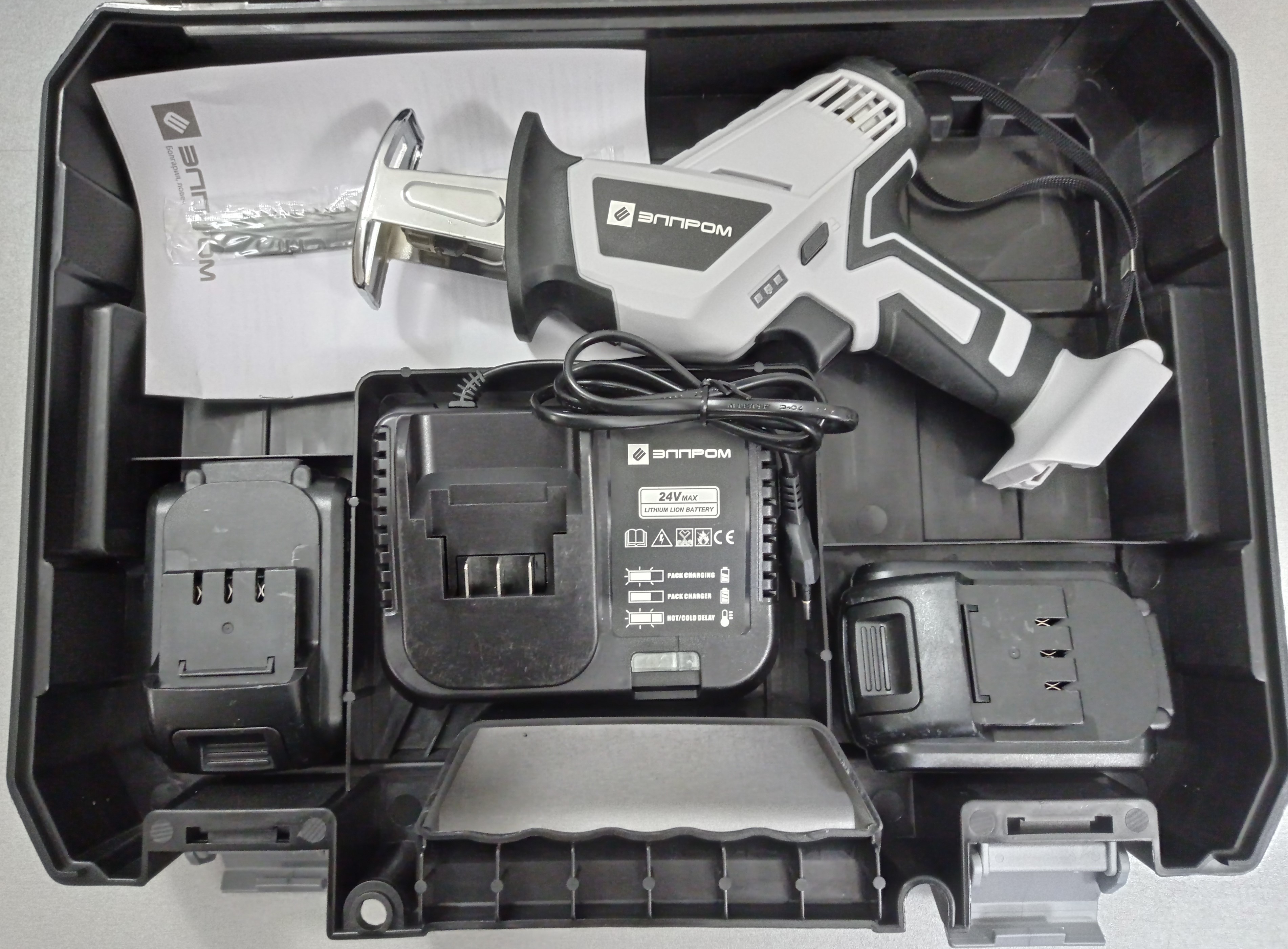 Пила акумуляторна шабельна Елпром ЕПСА-21-2Li